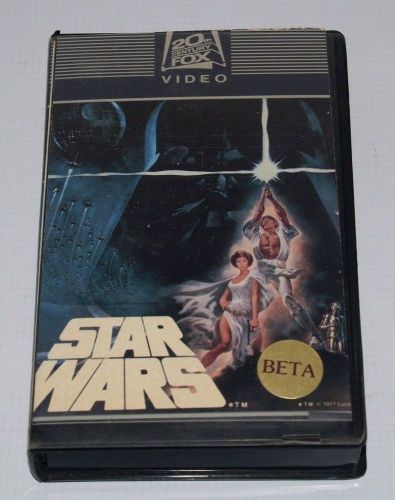 Vintage star wars beta video rental library rare htf copy in hard case