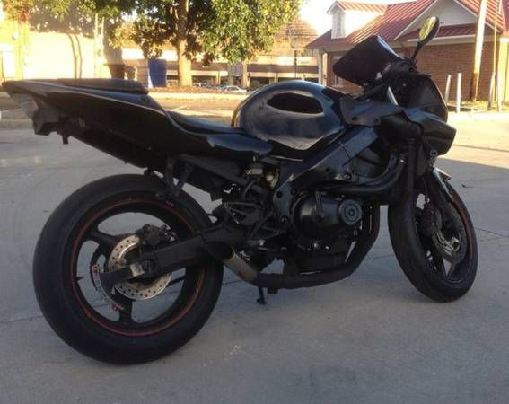LOOK@ 02 Honda CBR 600 F4i BLACKED OUT STREET BIKE MOTORCYCLE CRUISER