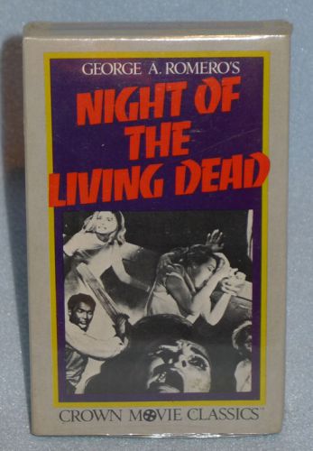 Vintage george romero&#039;s night of the living dead betamax tape,sealed. beta movie