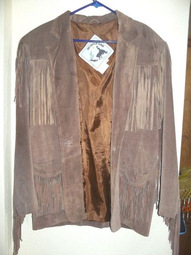 Desperado Fringe Leather Scout Jacket Size Medium,Western Wear