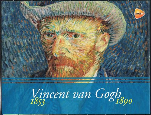 Netherlands complete set of 8 souvenir sheets vincent van gogh year