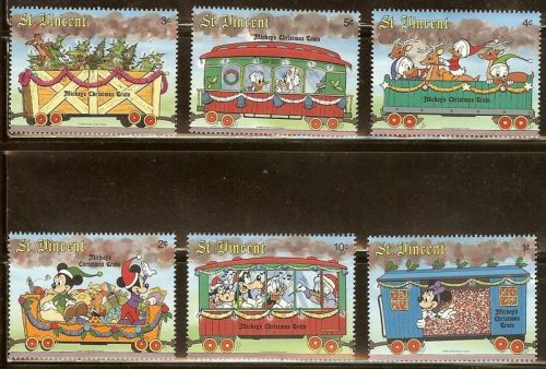 Mint disney st. vincent cartoons stamps  (mnh)
