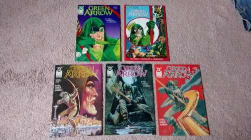 1988 DC Comics Green Arrow #1 2 3 4 5 First Series Grell Hannigan Giordano