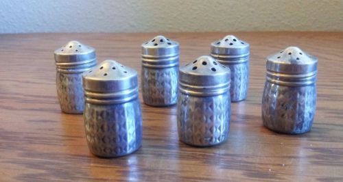 Set of 6 Vincent Lollo mini Sterling Silver Salt &amp; Pepper Shakers