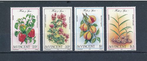 St. vincent #829-32 mnh,herbs and spices