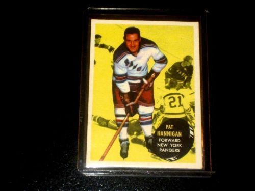 1961-62 topps hockey card# 58 pat hannigan  (n y rangers)   nrmt