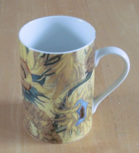 Porcelain vincent van gogh museum sunflowers mug