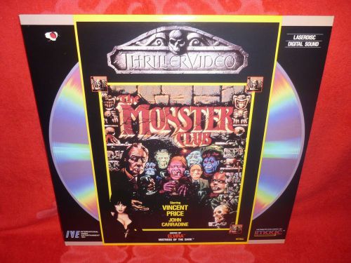 Laser disc &#034;the monster club&#034; vincent price - host elvira 1980