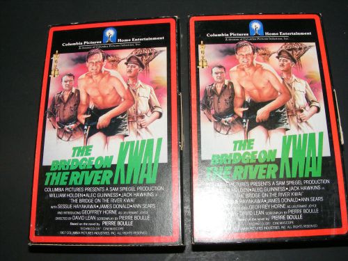 The Bridge Over the River Kwai Part 1 &amp; 2 (Beta Tapes, Not VHS) Rare 6 sided box