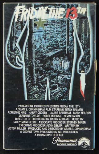 Friday the 13th beta videotape movie video tape