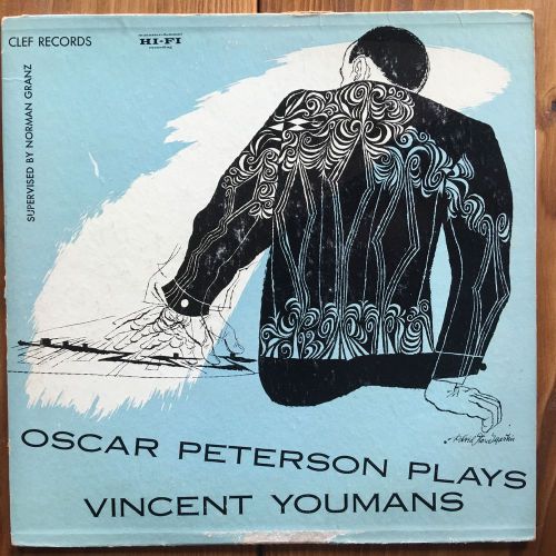 Oscar Peterson Plays Vincent Youmans  Original 1954 Jazz Piano Vinyl LP  Clef