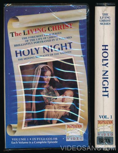 RELIGIOUS BETA NOT VHS THE LIVING CHRIST VOL. 1 HOLY NIGHT INSPIRATION VIDEO