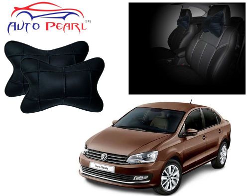 Premium make square black car neck cushion/neck pillow 2 pcs. for - vento