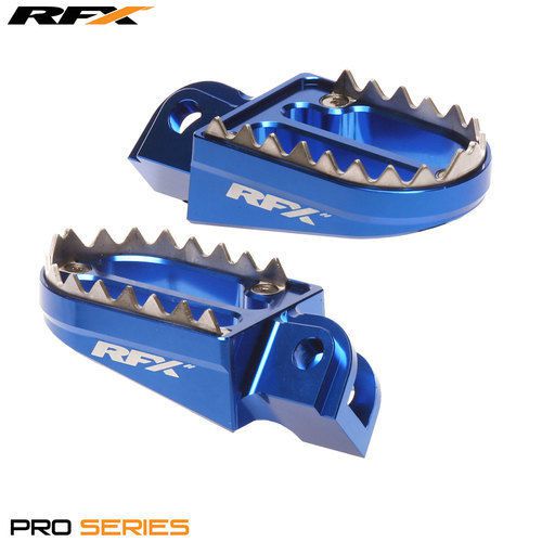 Husaberg TE 300 2T 2012 RFX Pro Series Blue Shark Teeth Footrests