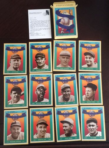 1992 St Vincent Baseball Hall of Fame Heroes Postage Stamp Card Set Babe Ruth