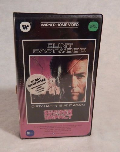 Betamax Beta SUDDEN IMPACT 1983 Clint Eastwood Sondra Locke