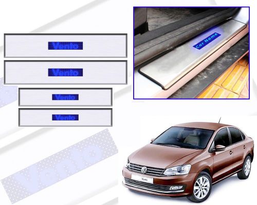 Premium Quality Car Door LED Sill Scuff Plate Foot Steps For- Volkswagen Vento