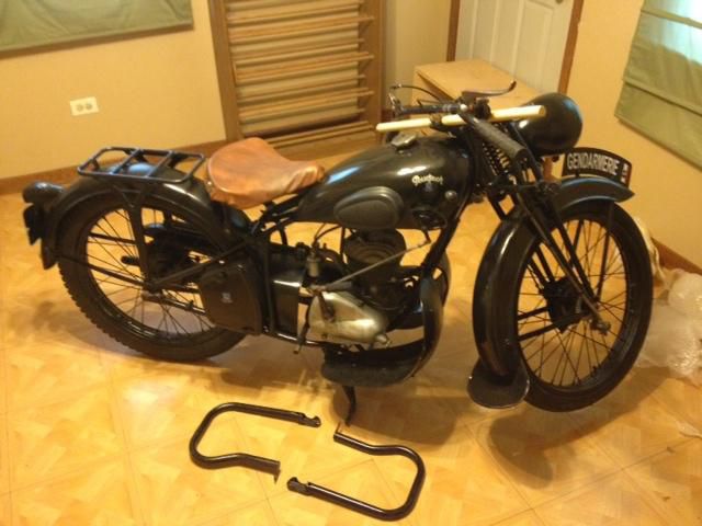 Peugeot Motorcycle, 1946 P55 125cc fully restored