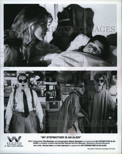 1988 Press Photo Kim Basinger and Alyson Hannigan in &#034;My Stepmother is an Alien&#034;