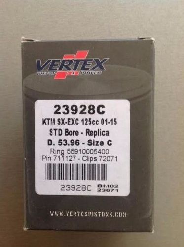 Vertex Piston Kit KTM SX EXC125 01-16,HUSABERG TE125 12-14 HUSQ TE-TC125 23928C