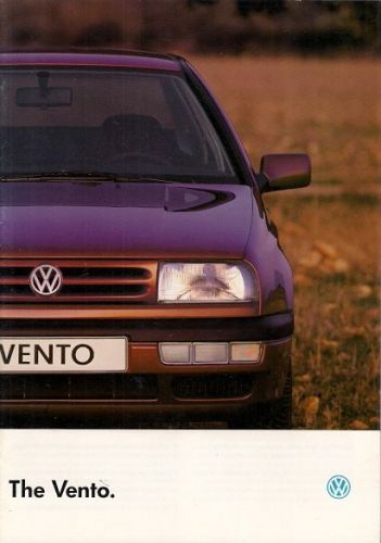 Volkswagen Vento 1993-94 UK Market Sales Brochure CL GL VR6