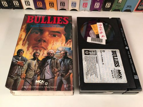 * Bullies Betamax NOT VHS 1986 Crime Action Revenge Thriller Beta 80&#039;s MCA