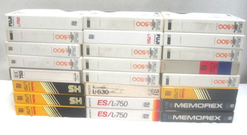 Lot 24 Vintage BETAMAX BETA Video Recorded On Tapes Used Blank
