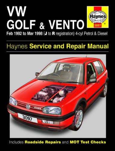 New haynes workshop repair service manual book vw volkswagon golf vento 92-98