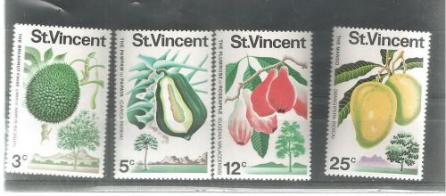 St vincent fruit mint set of four sg 340/43     a68