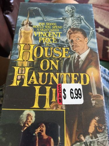 House On Haunted Hill VHS Horror Vincent Price William Castle New SEALED