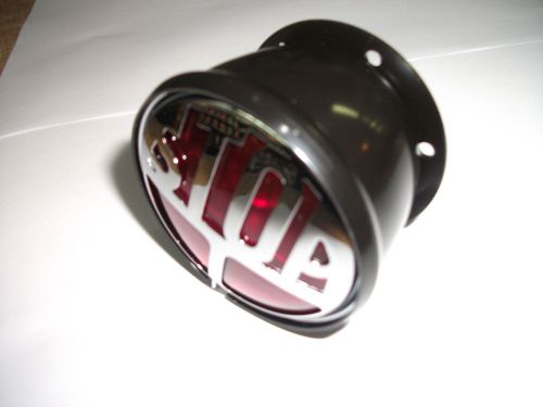 Motorcycle tail rear light VINCENT &#039;STOP&#039; UNIVERSAL style *NEW* Miller replica