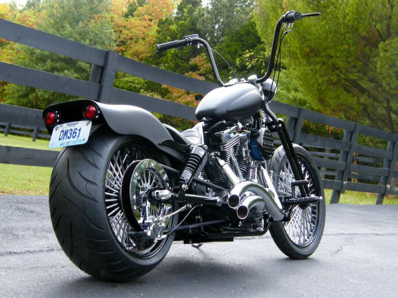 Custom drop seat hot rod pro show streetrod motorcycle full suspension swing arm
