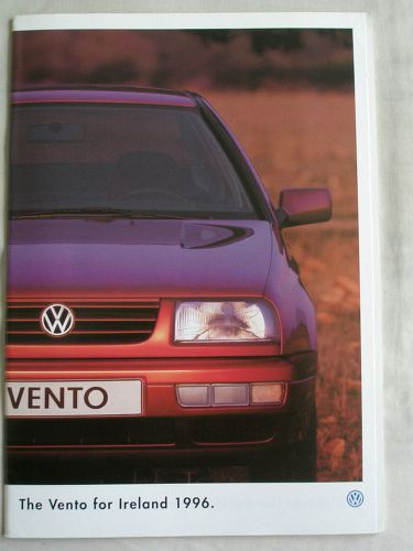 Vw vento range brochure jan 1996 irish market