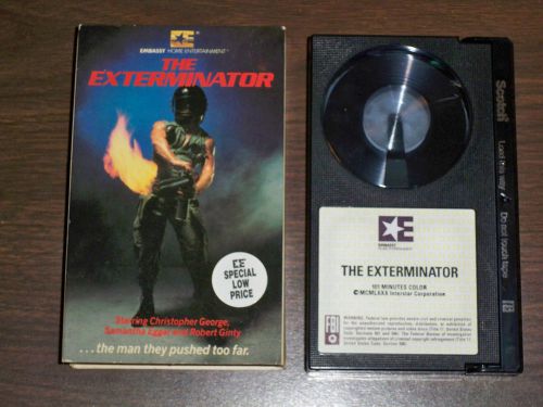THE EXTERMINATOR - BETA RARE - 1980 Robert Ginty - ACTION CULT - EMBASSY