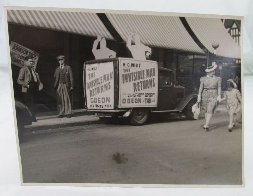 Invisible man returns vincent price vintage ww2 wolverhampton cinema film photo*