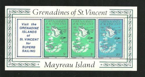 Grenadines of st vincent postal issue 1976 - mayreau island - mint booklet pane