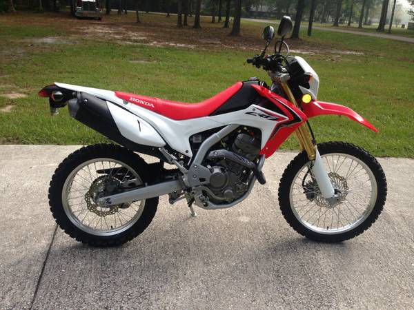2013 Honda CRF 250L-$1,300 of accessories-Warranty-Only 1,100 miles
