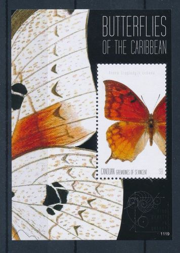 [33176] canouan st. vincent 2011 butterflies  mnh sheet