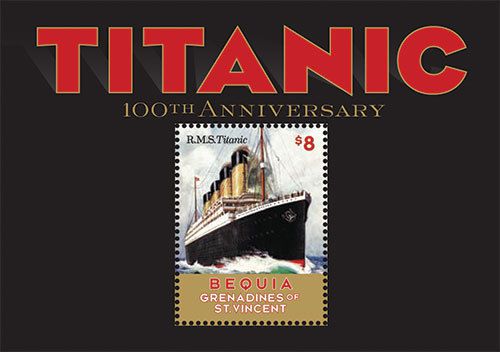 Titanic 100th anniversry s/s $8, bequia grenadines of saint vincent