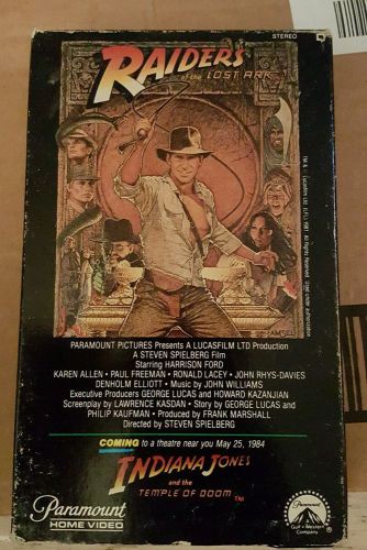 Rare Indiana Jones Raiders of the lost ark Betamax beta