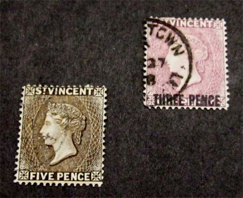 nystamps British St Vincent Stamp # 50 60 Used $50