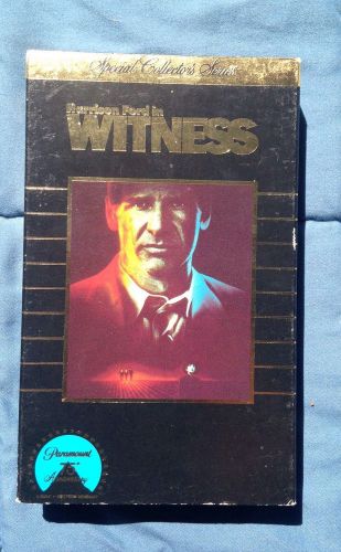 WITNESS Betamax Tape Harrison Ford 1985 Collectors Series Beta
