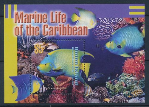 [33349] Union Island St. Vincent 2003 Marine Life Fish MNH Sheet