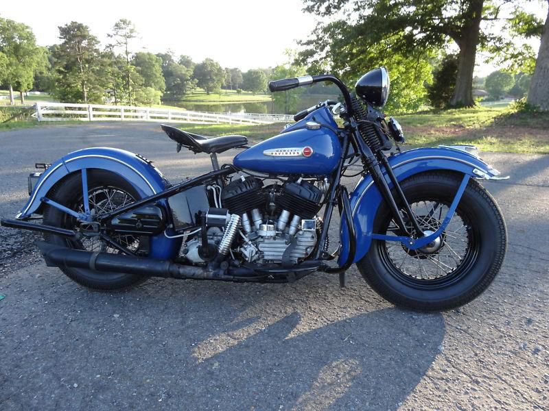 Harley davidson 1947ul restored flathead w title - panhead, knucklehead