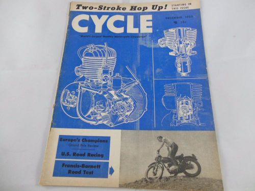 December 1953 CYCLE Magazine FRANCIS BARNETT Triumph BSA Vincent Norton 2-Stroke
