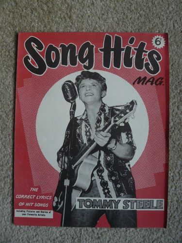 1957 song hits mag. tommy steele cover bill haley gene vincent etc