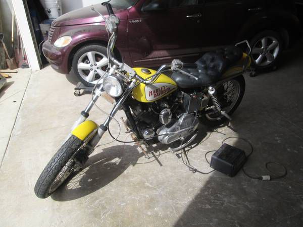 1976 Harley Davidson Sportster 1000 CC. Clean Title