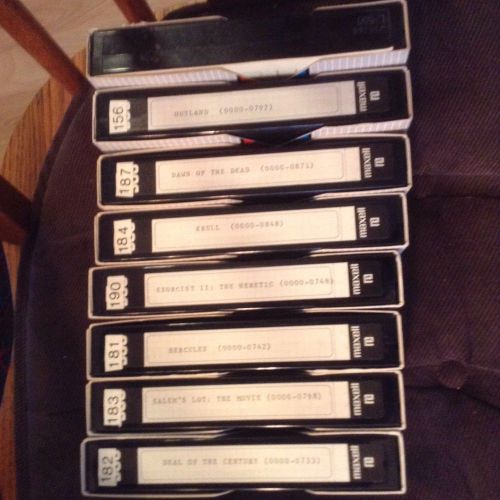 Lot of 8  used maxwell beta movie tapes use as blanks clean