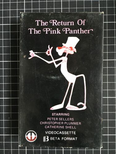 Return of the pink panther rare beta not vhs magnetic video peter sellers comedy