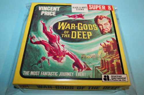 Super 8 mm movie - film - war gods of the deep - vincent price - sound/b&amp;w #281